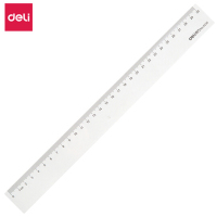 得力(deli) 6230 30cm办公通用直尺 测量绘图尺子 办公用品 1把