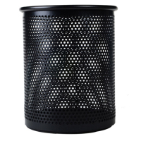 得力(deli) 98403铁丝笔筒 金属笔筒(圆)