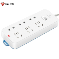 公牛(bull) 插座/B6系列 带儿童保护门新国标插座/排插/插排/拖线板/接线板/插板 总控开关全长1.8米六位