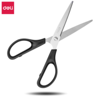得力(deli) 0603剪刀 170mm办公家用生活剪刀 2把 办公用品 黑色