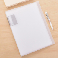 得力(deli) 72555 A4资料册彩色多页文件夹插页袋试卷夹 30页浅粉