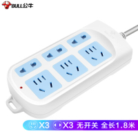 公牛(BULL)新国标GN-102 6位排插无开关 1.8米