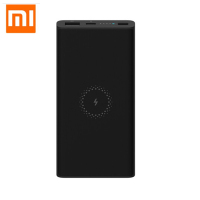 小米(mi) 无线充电宝青春版10000mAh移动电源无线充电器苹果安卓通用Qi快充移动电源 黑色