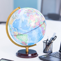 得力(deli)2184)万向地球仪带支架教学文具 商务礼品居家摆设