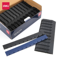 得力(deli) 3826-10孔夹条 胶圈/夹条装订机 21孔文件打孔机 梳式财务装订机 7.5mm(可装订50张)