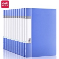 得力(deli )5363 A4金属单强力夹+插页袋硬文件夹 文件收纳 2个