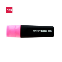 得力(deli)S600粉色荧光笔重点醒目标记笔 手帐可用水性记号笔10支/盒