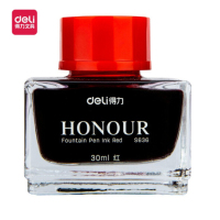 得力S636钢笔墨水(红)(1瓶盒)