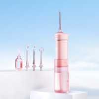 soocas W1 冲牙器水牙线小米生态企业筒式收纳便携洗牙器 非电动牙刷 樱花粉
