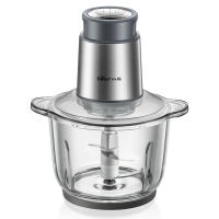 小熊(bear) QSJ-B03Y7 切碎机绞肉机家用电动不锈钢搅拌机 灰色
