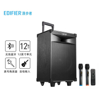 漫步者(EDIFIER) PW312 12英寸舞台级户外移动音箱 广场舞音箱 蓝牙拉杆音响 便携式音响 银灰色