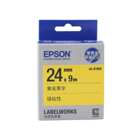 爱普生(EPSON) LK-6YBW 强粘标签色带 24mm 黄底黑字 适用LW-600P/LW-700机型