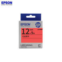 爱普生(EPSON) LK-4RBP 标签机色带 12mm 红底黑字 适用LW-K400L/LW-600P/LW-700