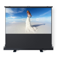 金穗慧采 100英寸4:3手拉地拉投影幕布 高清屏幕落地式升降幕家庭影院幕布 高清白玻纤