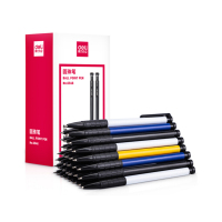 得力(deli) 6546 0.7mm子弹头按动圆珠笔 黑色 36支/盒