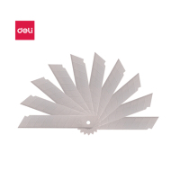 得力(deli) 2011 大号金属美工刀片 10片/盒 5盒装