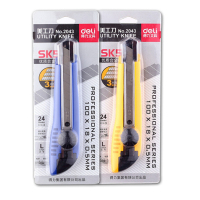 得力(deli) 2043 大号美工刀 旋转锁定裁纸刀/切纸刀 颜色随机