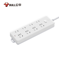公牛(bull) GN-403 新国标插线板/插排/带儿童保护门 8位总控开关 3米