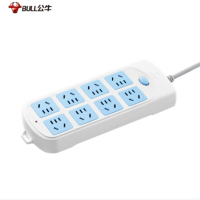 公牛(bull) GN-604 新国标/插线板/插排/超功率过载保护 8位总控开关 10米