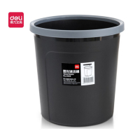 得力(deli) 9555 9.5L加厚耐用带压圈垃圾桶 清洁桶圆纸篓 颜色随机