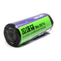 得力(deli) 9574 垃圾袋 八角底 50*60cm 30个/卷 黑色
