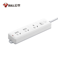 公牛(bull) GN-406D 大功率电器16A空调插座/插线板/插排 3位总控开关 1.8米