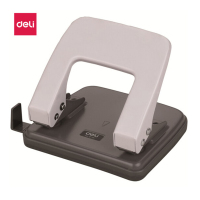 得力(deli) 0102 φ6mm可打20页两孔打孔器打孔机(带标尺) 中号 混色