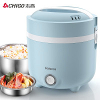 志高(CHIGO) B5 电热饭盒304不锈钢内胆保温饭盒电热饭器加热饭盒 蓝色