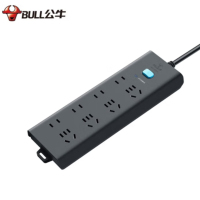公牛(bull) GN-H5440 防雷插座/插线板/插排/排插 8位总控全长3米