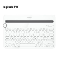罗技(Logitech) K480 无线蓝牙键盘 办公键盘 笔记本键盘 白色