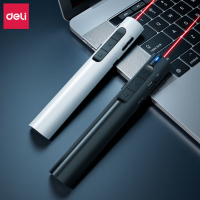 得力(deli) 2801 激光笔充电超链切换教鞭 ppt翻页笔 双尾插 红光
