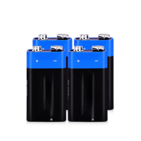 金穗慧采 9V电池 6F22方形方块 9号碳性电池 玩具烟雾报警器/无线麦克风/万用表遥控器/话筒电池 4粒/卡