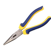 长城精工Cr-V欧式精抛双色套塑柄尖嘴钳(单支纸盒)160mm(6