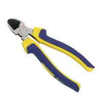 长城精工Cr-V欧式精抛双色套塑柄斜嘴钳(单支纸盒)160mm(6