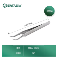 世达03106 弯头镊子125MM