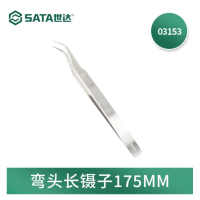 世达03153 弯头长镊子175MM