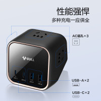 公牛35W PD苹果快充接线板 USB(2C2A)+3插孔 全长1.5米 总输出35WGNV-MS1353