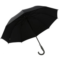 天堂伞 雨伞 193E 伞面弧度半径700mm 10根伞骨 黑色 1把