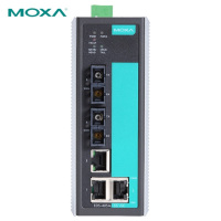 摩莎(MOXA)EDS-405A-SS-SC 5口管理型百兆工业以太网交换机含两个单模光口