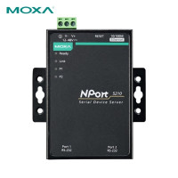 摩莎(MOXA)NPort 5210 2口RS-232串口设备联网服务器 0~55°C工作温度 不含电源线