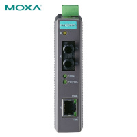 摩莎(MOXA)IMC-21-M-ST/IMC-21-M-ST 入门级10/100BaseT(X)转100BaseFX光电转换器