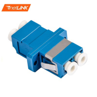 netLINK 光纤适配器 LC-LC双工法兰 电信级光纤跳线延长对接头耦合器 HTF-LC-LC/2 50个起订