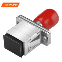 netLINK 光纤适配器 SC-ST单工法兰 电信级光纤跳线延长对接头耦合器 HTF-SC-ST/1 50个起订