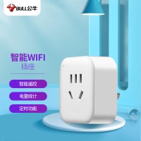公牛(BULL) WIFI控制智能插座带电量统计功能 公牛智家APP生态产品 无线遥控带定时功能
