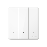 公牛无线开关面板 86型墙壁远程智能开关 免布线遥控开关 白色 暗装 三位无线开关(不含主开关)