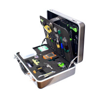 朴联(TOPULAN)光纤工具箱 熔接配套工具箱 抢修施工光纤FTTH工具箱通信套装包[25件套]