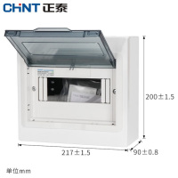 正泰(CHNT)NX30 8回路 -明装 家用照明箱配电箱空开盒铁箱厚布线箱强电箱