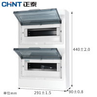 正泰(CHNT)强电箱配电箱空气开关盒子 电箱盒明装空开盒电控箱室内 24回路[明装]单排/双排