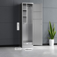 圣隆苏 不锈钢清洁柜洗手间单门保洁工具柜卫生柜阳台拖把收纳柜单门(不锈钢)清洁柜 长400*400*1800mm