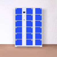 圣隆苏 电子存包柜智能储物柜密码识别存放柜18门指纹存包柜 高1800*宽1270*深460 单门宽300*高270mm